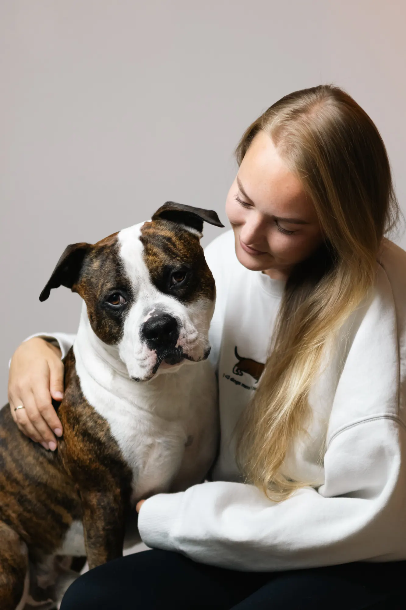 Strong, affectionate and full of character: Jessica wants people to see the individual dog behind the breed label.